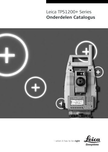 Leica TPS1200+ Series Onderdelen Catalogus