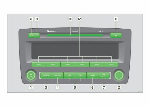 Radio Swing Instruktionsbok - Media Portal - Škoda Auto