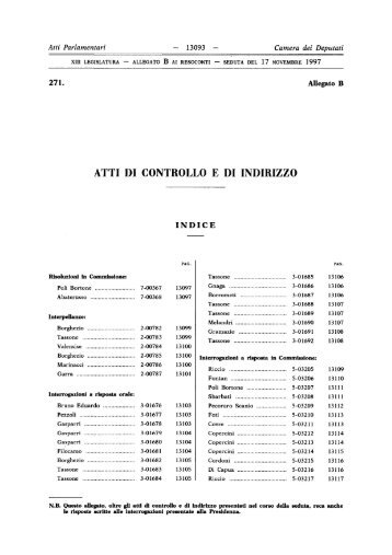 Intero - XIII Legislatura - Camera dei Deputati