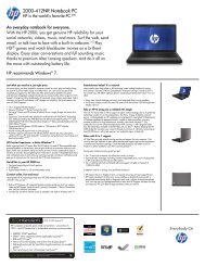 HP Pavilion Data Sheet - ABC Warehouse