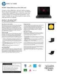 HP Pavilion Data Sheet - Walmart