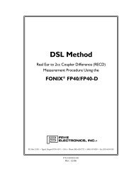 DSL FP40 method - Frye Electronics