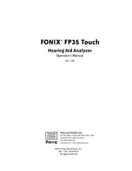 FONIX® FP35 Touch - Frye Electronics