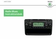 Radio Blues Instruktionsbok - Media Portal - Škoda Auto
