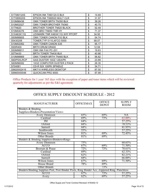 notice of contract renewal - Division of Purchases and Supply ...