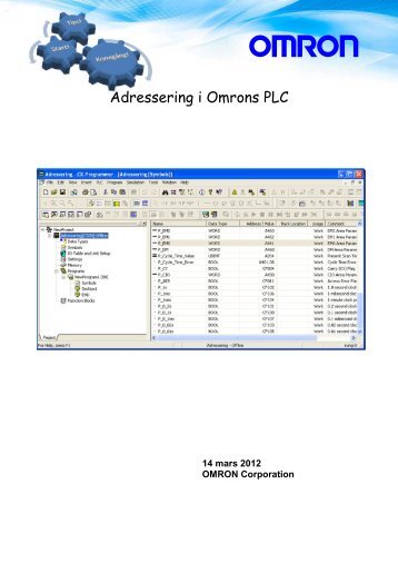 Tips! Adressering i Omron PLC v1.01