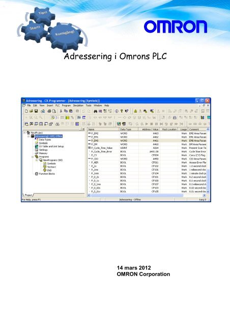 Tips! Adressering i Omron PLC v1.01