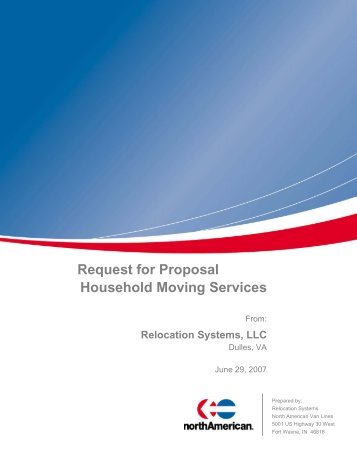 Request for Proposal Household Moving Services - Division of ...