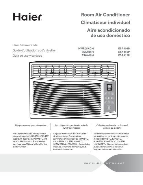 starting the air conditioner - Haier.com