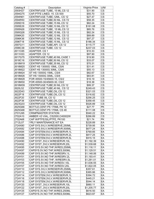 Thomas Exception List submittal 1755401-70 - Commonwealth of ...