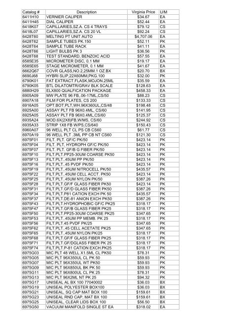 Thomas Exception List submittal 1755401-70 - Commonwealth of ...