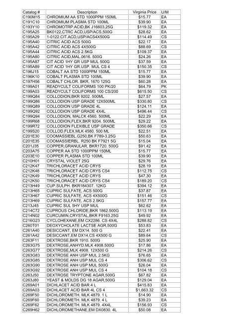 Thomas Exception List submittal 1755401-70 - Commonwealth of ...