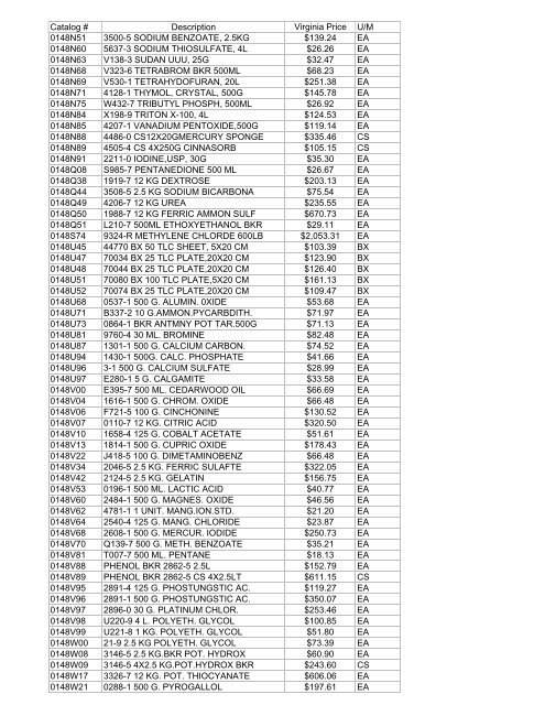 Thomas Exception List submittal 1755401-70 - Commonwealth of ...