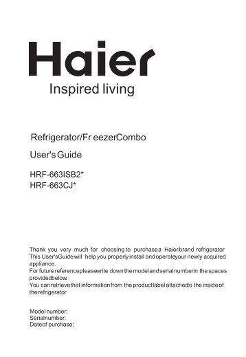 Refrigerator compartment - Haier.com