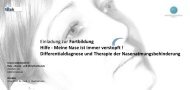 Differentialdiagnose und Therapie der Nasenatmungsbehinderung