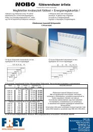 fűtésrendszer árlista - Frey Kft.