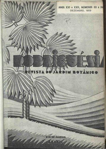 33 e 34 - Jardim Botânico do Rio de Janeiro