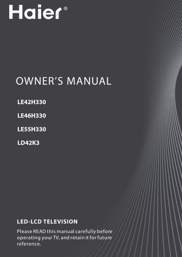 OWNER'S MANUAL - Haier