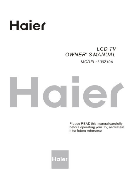 OSD Menu - Haier