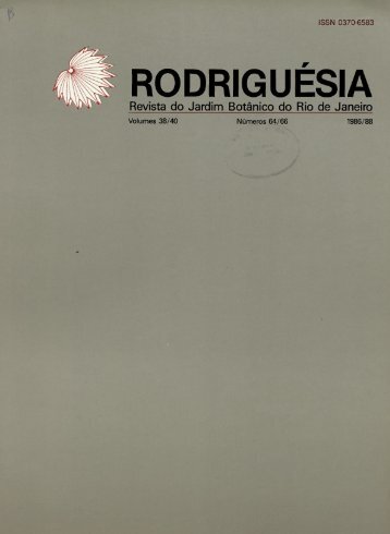 RODRIGUÉSIA - Fundação Biblioteca Nacional