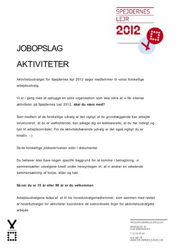 Jobopslag Spejdernes Lejr Aktiviteter.pdf