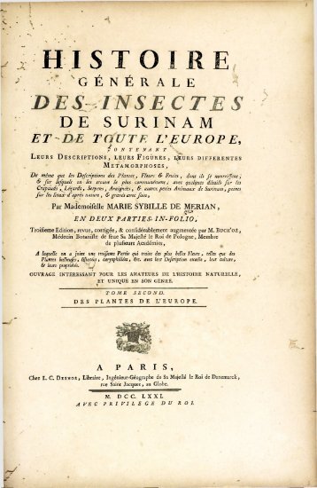 HISTOIRE DES INSECTES