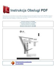 Instrukcja obsługi LG 42LH4000 - INSTRUKCJA OBSLUGI PDF