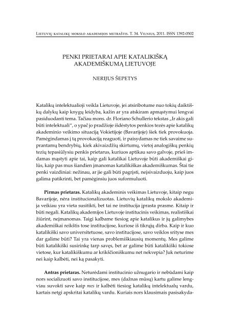 Atsisiųsti straipsnį pdf - Lietuvių katalikų mokslo akademija