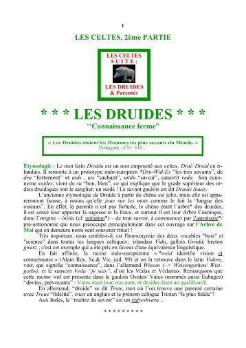 LES DRUIDES - Racines et Traditions en Pays d'Europe - Free