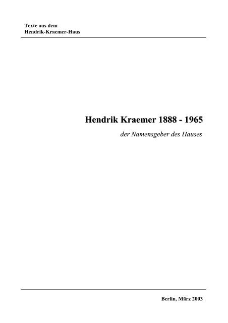 Download - Hendrik-Kraemer-Haus