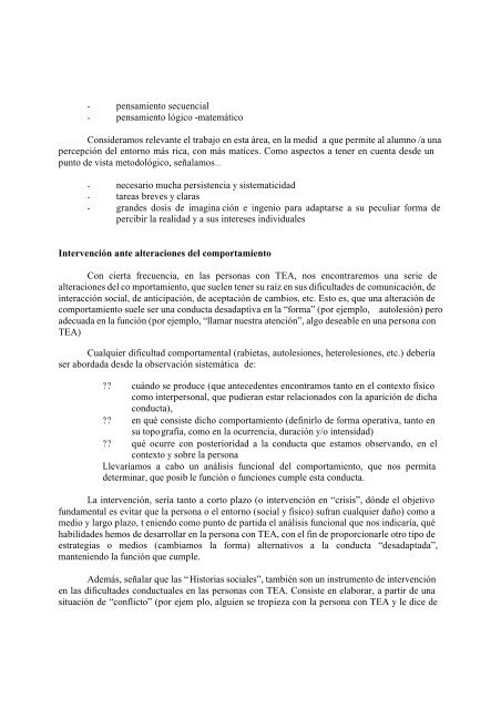 LOS TRASTORNOS DEL ESPECTRO AUTISTA Y ... - la ardilla digital