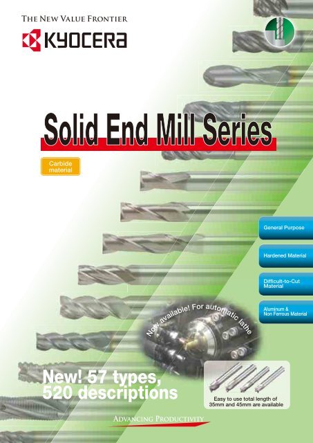 Solid End Mill Series - Kyocera