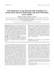 Discrimination of the Hoechst Side Population in Mouse Bone ...