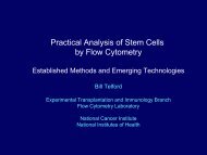 Practical Analysis of Stem Cells by Flow Cytometry - National ...