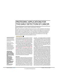 proteomic applications for the early detection of cancer - RCI Rutgers