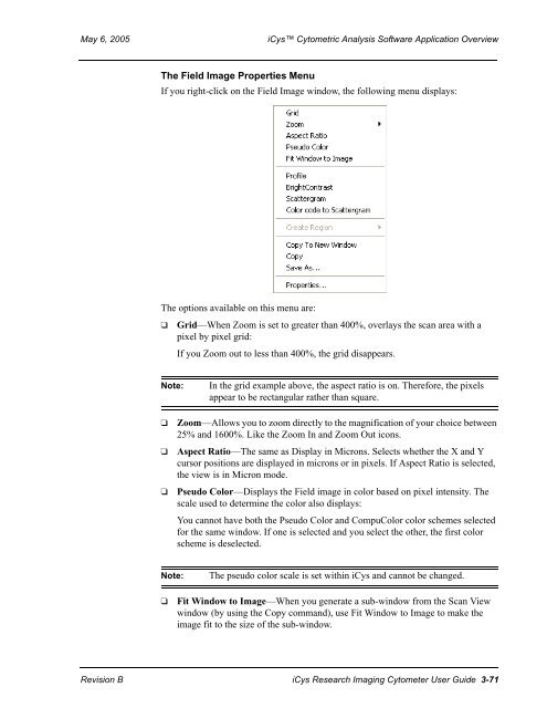 iCys User Guide