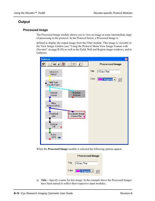 iCys User Guide