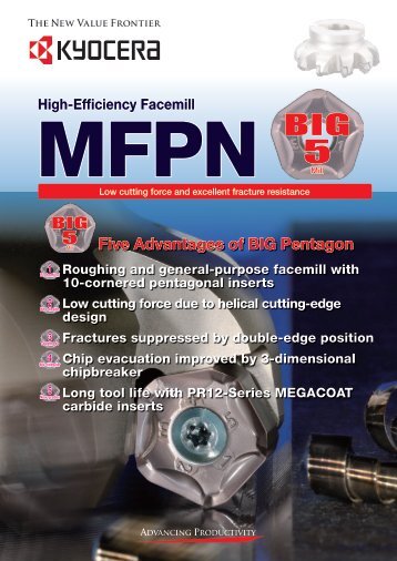 High-Efficiency Facemill MFPN - Kyocera