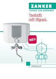 Datenblatt ZANKER Fixtherme K