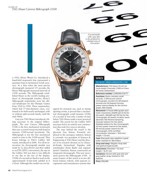 WatchTime - August 2012