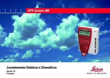 Levantamentos Estáticos e Cinemáticos GPS System 500