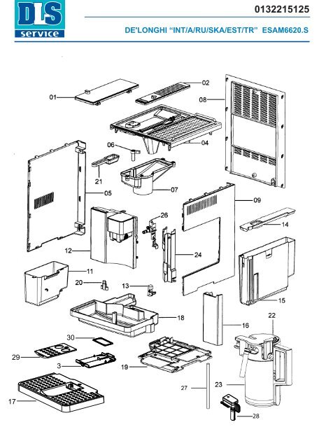 DE'LONGHI “INT/A/RU/SKA/EST/TR” ESAM6620.S