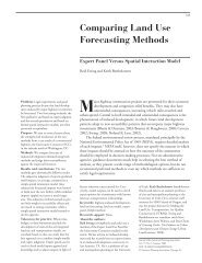 Comparing Land Use Forecasting Methods