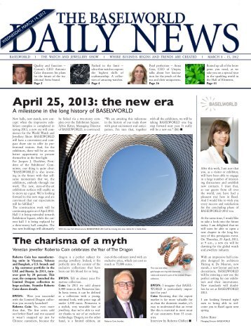 April 25, 2013: the new era - MCH Group