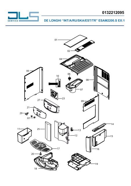 DE LONGHI “INT/A/RU/SKA/EST/TR 
