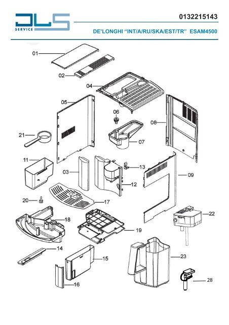 DE'LONGHI “INT/A/RU/SKA/EST/TR” ESAM4500 28