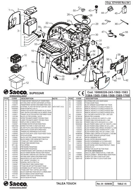 E74105 Talea Touch (SUP032AR) Rev.04.indd