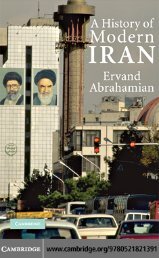 A HISTORY OF MODERN IRAN - Stoa