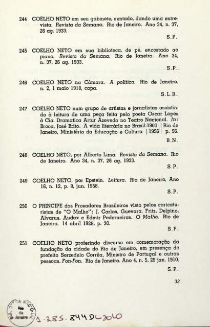 coelho neto - Fundação Biblioteca Nacional