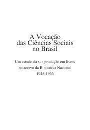 A Vocação das Ciências Sociais no Brasil - Fundação Biblioteca ...